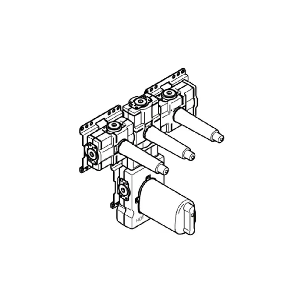 DORNBRACHT xTOOL UP-Thermostatmodul mit 3 Ventilen SERIENNEUTRAL 35534970, 3553497090 Galeriebild 1